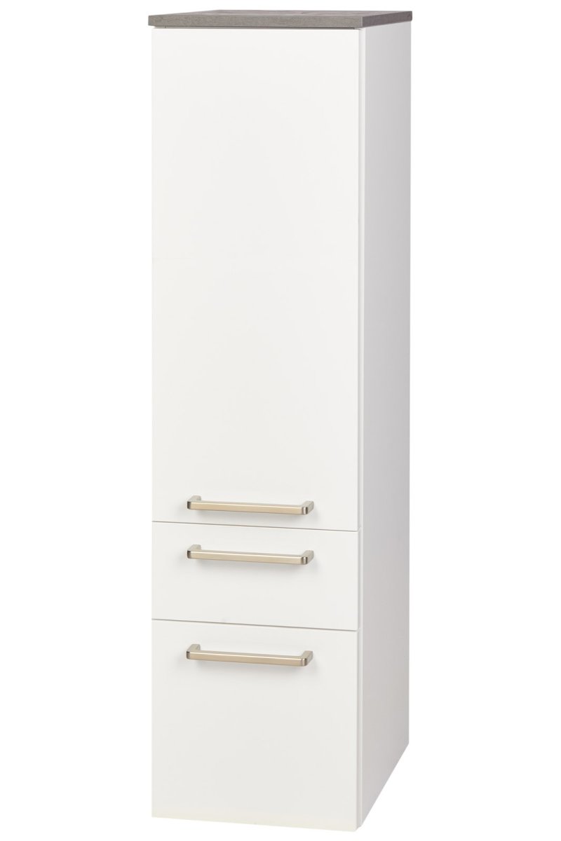 Midischrank / Hängeschrank Bad, 1 Tür, 1 Schublade, 1 Auzug, Scharnier links, nobilia BMSA30-115 – Bild 4