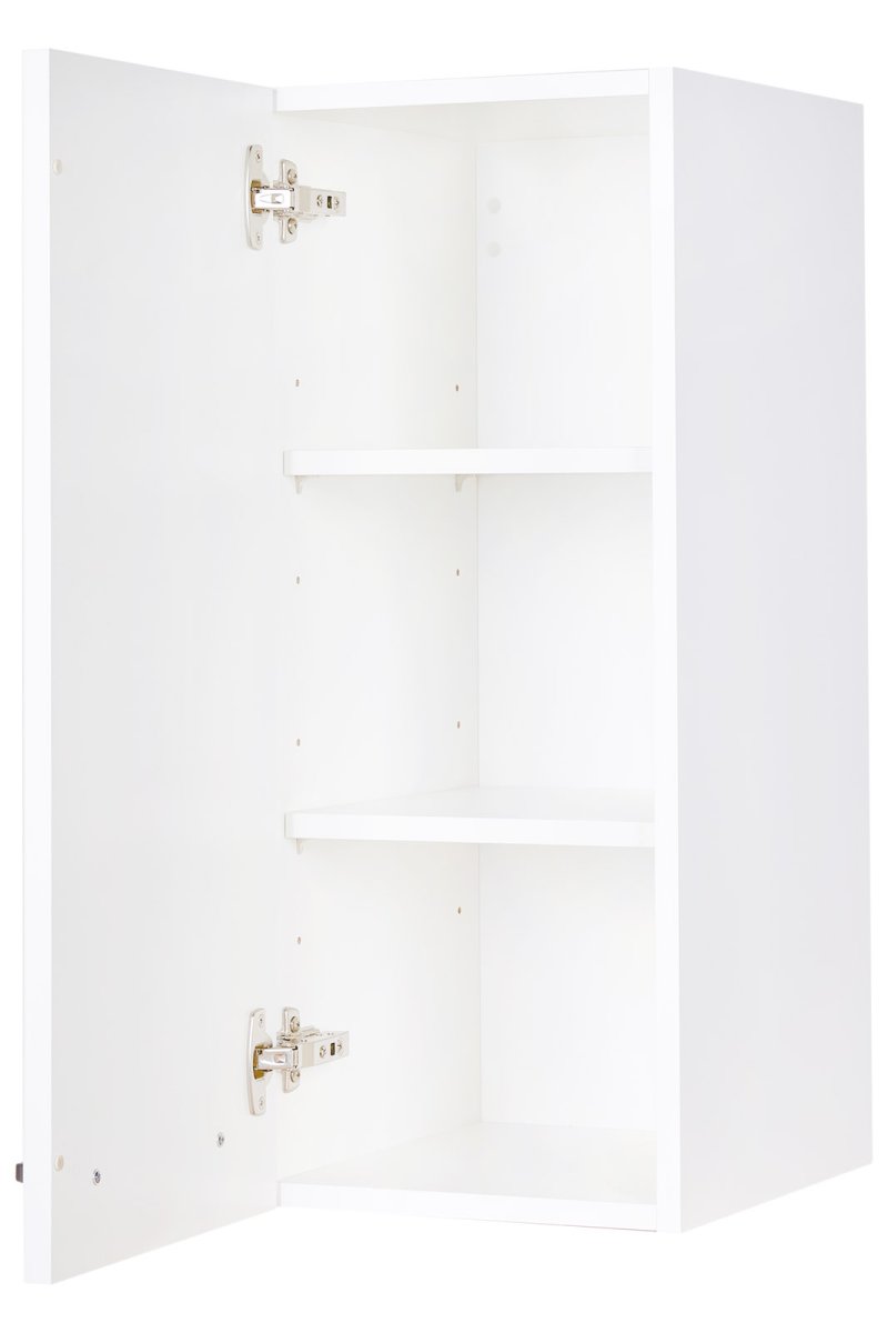 Hängeschrank / Wandschrank, 1 Tür, 332 Alpinweiss, 30 cm, nobilia elements W30-01 – Bild 4