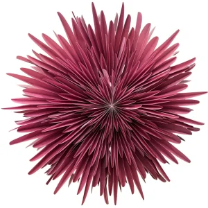 Only Natural Papierstern SNOWFLAKE M burgundy | Ø 60cm