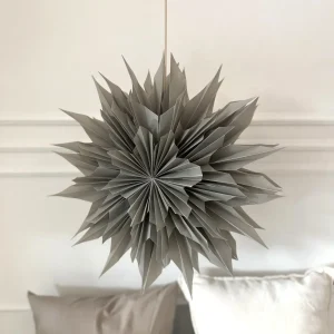 Only Natural Papierstern STAR S grau | Ø40cm