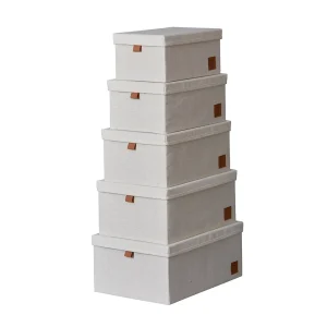 Luxus Aufbewahrungsboxen Set beige Store It