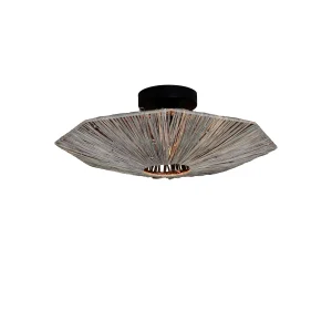 Good&Mojo Deckenlampe PANAMA grau | 45x45x5cm