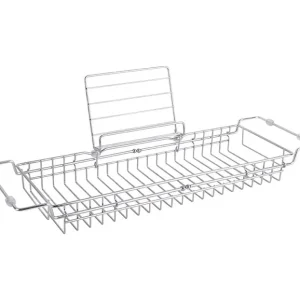 Present time Badewannenablage CADDY chrom | 61-86x18cm