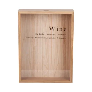 Present Time Wein-Box MOMENTUM light wood | 8x30x40 cm