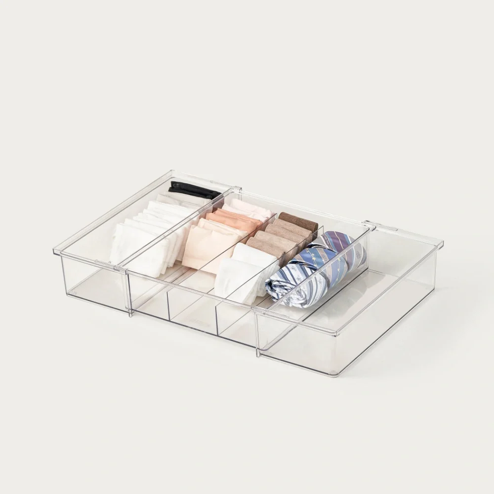 So Clever x Vacane Schubladeneinsatz ausziehbar 5-Fächer 10 cm hoch – Bild 5