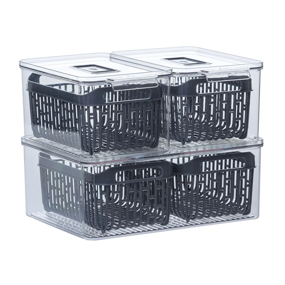Stapelbares Kühlregal medium mit 1 Siebkorb Five® – Bild 8