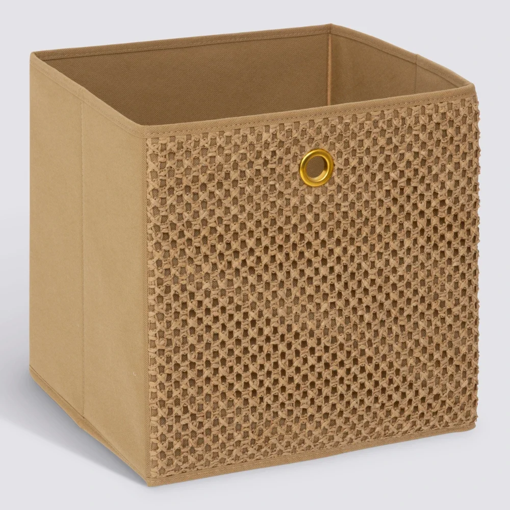 Opbergmand met geweven patroon bruin Five® – Bild 3