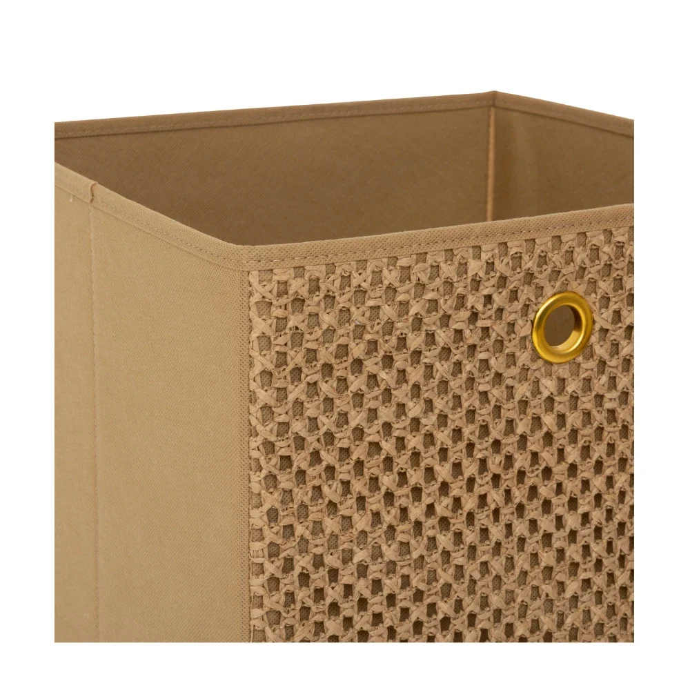Opbergmand met geweven patroon bruin Five® – Bild 4