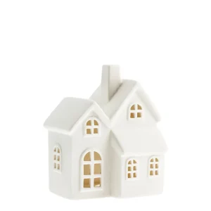 Storefactory Dekorationshaus BYN Nr. 6 Keramik weiß | 12x9x14 cm