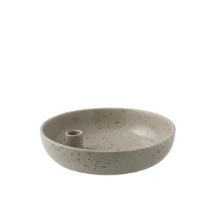 Storefactory Kerzenhalter LIDATORP Large natur glänzend | Ø 21x5 cm