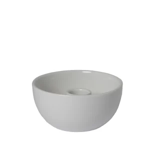 Storefactory Kerzenhalter LIDATORP Mini weiß glänzend | Ø 10x5 cm