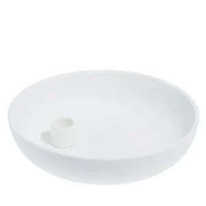 Storefactory Kerzenhalter LIDATORP XL weiß | Ø 26x5 cm