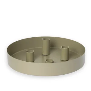 Storefactory Kerzenhalter SUND 4er grün | Ø 24cm x 4cm