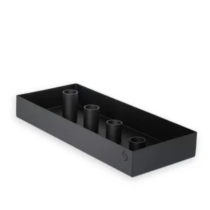 Storefactory Kerzenhalter SUND 4er schwarz |30x13x4cm