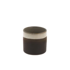 Storefactory Teelichhalter LJUNGARUM S braun glänzend | Ø 6x 6 cm