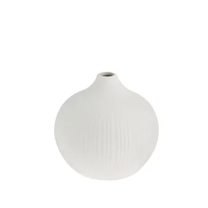 Storefactory Vase FRÖBACKEN M weiß | Ø13x13cm
