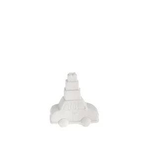 Storefactory Weihnachtsauto mit Geschenken HJULSTAD weiß | 8x4x8 cm