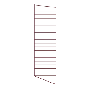 String Furniture Bodenleiter D30 x H115, Dunkelrot, 2er-Pack