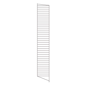 String Furniture Bodenleiter T30 x H200, Dunkelbraun, 2er Pack
