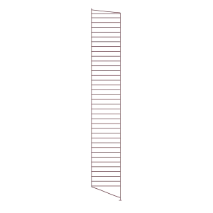 String Furniture Bodenleiter T30 x H200, dunkelrot, 2er-Pack