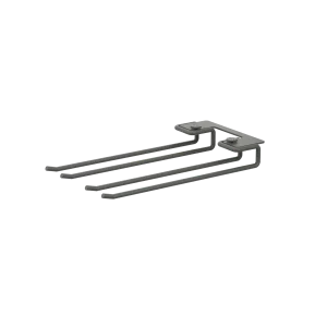 String Furniture Gläserschiene B13.5 x T20, Dunkelgrau, 2er Pack