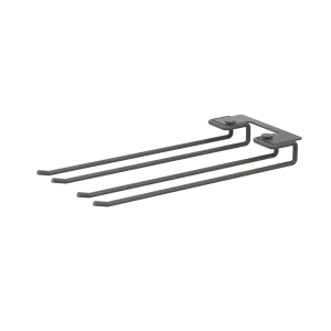 String Furniture Gläserschiene B13.5 x T30, Dunkelgrau, 2er Pack