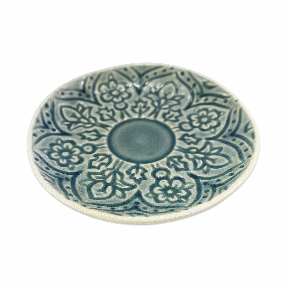 Tasse mit Unterteller »flower dusty blue« 200ml – Bild 6