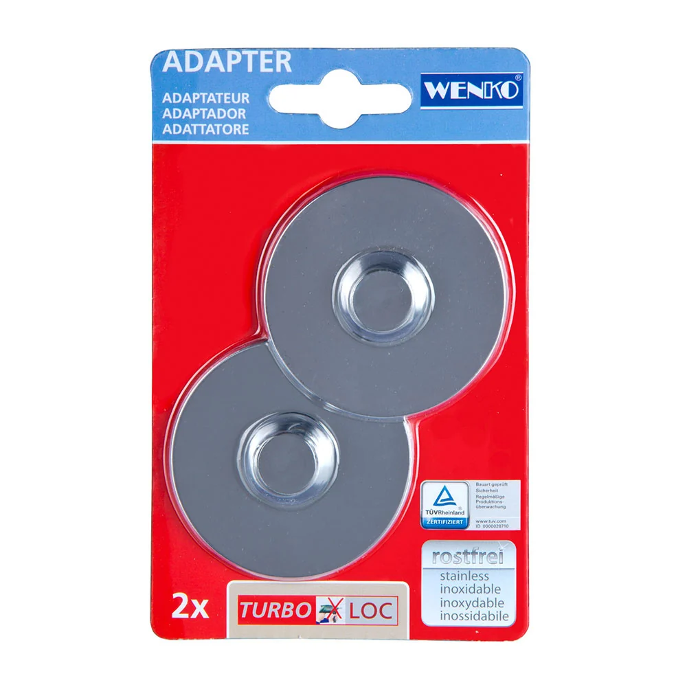 Turbo-Loc Klebepads Chrom 2 Stück Wenko – Bild 2