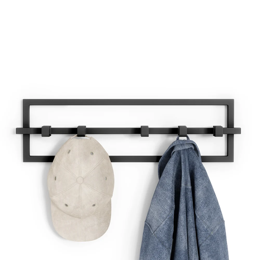 Handtuchhalter und Wandgarderobe schwarz UMBRA – Bild 2