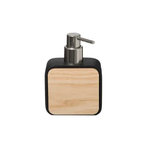 Schwarzer Seifenspender in Holzoptik Five® - Naturéo